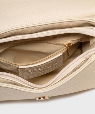 Sac à main grainé petit format femme vue3 - BESTINI - GEMO