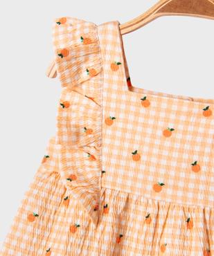 Blouse imprimée en maille gaufrée bébé fille vue2 - GEMO(BEBE DEBT) - GEMO