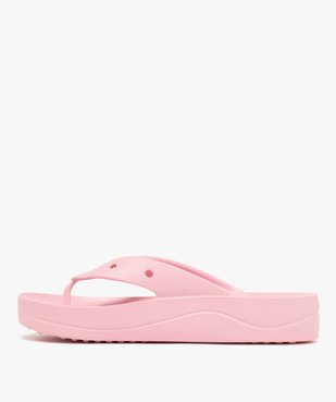 Tongs femme à semelle épaisse Baya Platform Flip - Crocs vue3 - CROCS - GEMO