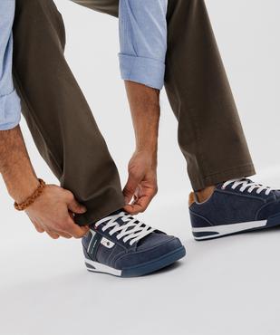 Baskets en toile denim homme - Urban Steps vue1 - URBAN STEPS - GEMO