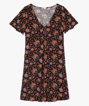 Robe de grossesse fleurie à manches courtes et larges vue4 - GEMO (MATER) - GEMO