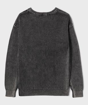 Pull en grosse maille garçon vue4 - GEMO (JUNIOR) - GEMO