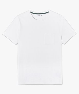 Tee-shirt homme en maille texturée effet rayé vue4 - GEMO (HOMME) - GEMO