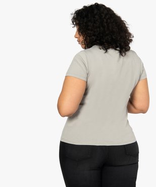 Tee-shirt femme grande taille à manches courtes imprimé - Disney vue3 - DISNEY DTR - GEMO