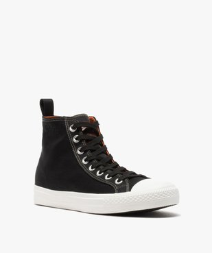 Tennis homme montantes en toile unie - Schott vue2 - SCHOTT - GEMO