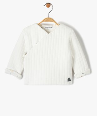 Gilet bébé matelassé fermeture cache-cœur doublure imprimée - LuluCastagnette vue1 - LULUCASTAGNETTE - GEMO