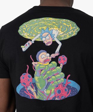 Tee-shirt homme avec large motif dans le dos – Rick and Morty vue3 - RICK ET MORTY - GEMO