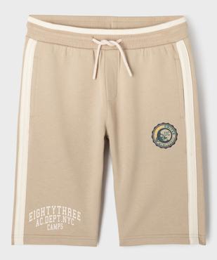 Bermuda en maille French Terry garçon - Camps United vue1 - CAMPS GEMO FOR GOOD - GEMO