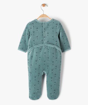 Pyjama bébé en velours à motif koala sur le buste vue4 - GEMO(BB COUCHE) - GEMO