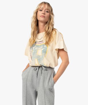 Tee-shirt femme avec large motif – Camps United vue2 - CAMPS UNITED - GEMO