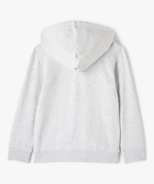 Sweat zippé garçon avec capuche et poches à rabat vue3 - GEMO (ENFANT) - GEMO