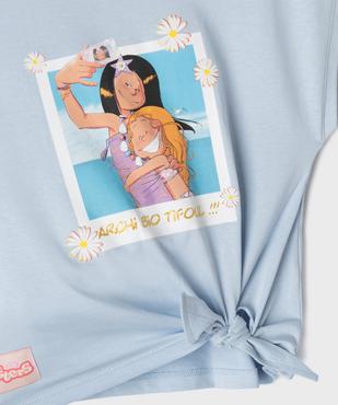 Tee-shirt manches courtes coupe loose imprimé fille - Les Sisters vue2 - LES SISTERS - GEMO