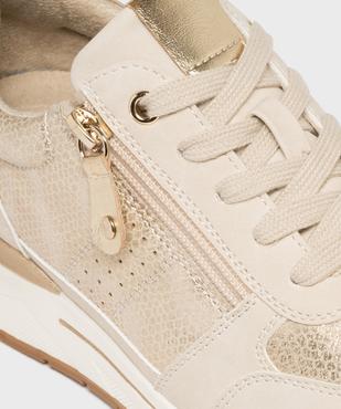 Sneakers compensées avec détails brillants femme - Valentina Baldano vue7 - VALENTINA BALDA - GEMO