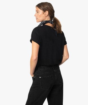 Tee-shirt femme avec motif Alice au pays des merveilles - Disney vue3 - GEMO(FEMME PAP) - GEMO