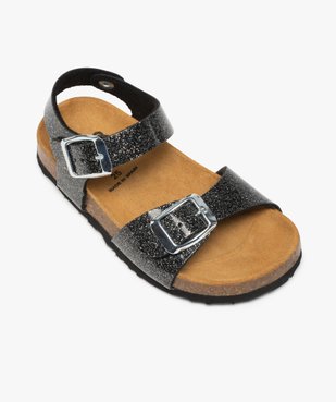 Sandales fille à brides à boucle et semelle intérieure cuir vue5 - GEMO (ENFANT) - GEMO