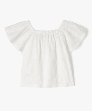 Blouse à manches courtes et col modulable en dentelle fille vue3 - GEMO (ENFANT) - GEMO