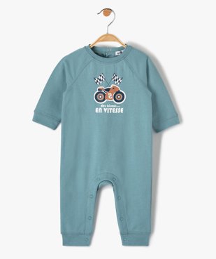 Pyjama bébé garçon sans pieds avec motif moto vue1 - GEMO(BB COUCHE) - GEMO