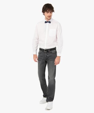 Chemise homme uni à manches longues - Repassage facile vue5 - GEMO (HOMME) - GEMO