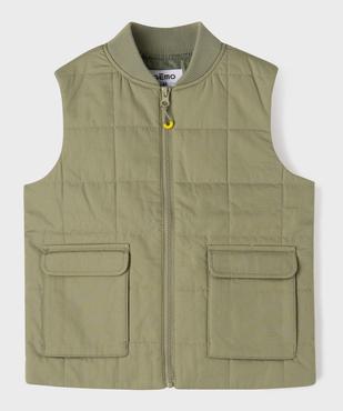 Doudoune sans manches avec poches à rabat garçon vue2 - GEMO (ENFANT) - GEMO