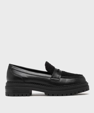 Mocassins avec dessus maille bouclette et semelle crantée femme - 5 Miles vue2 - 5 MILES - GEMO
