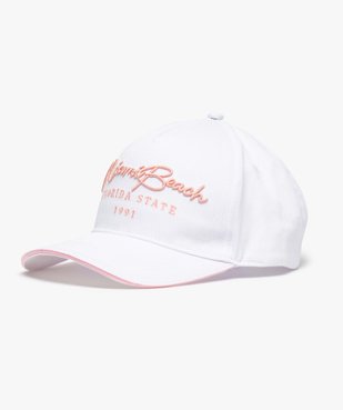 Casquette femme à broderie pastel vue1 - GEMO (ACCESS) - GEMO