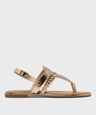 Sandales métallisées à entredoigt femme - Valentina Baldano vue1 - VALENTINA BALDA - GEMO