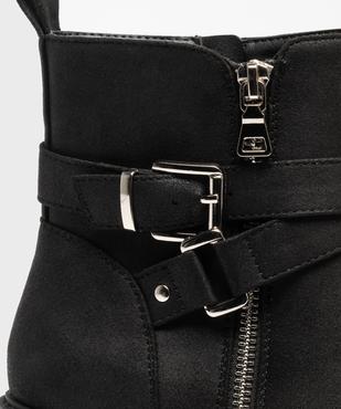 Boots zippées à talon compensé femme vue6 - VALENTINA BALDANO GEMO FORGOOD - GEMO