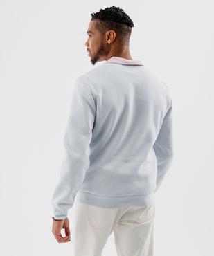 Sweat en molleton doux homme vue4 - GEMO 4G HOMME - GEMO