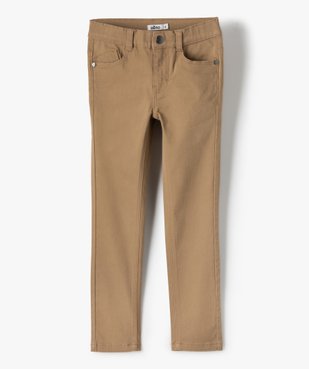 Pantalon garçon coupe skinny en toile extensible vue2 - GEMO (ENFANT) - GEMO