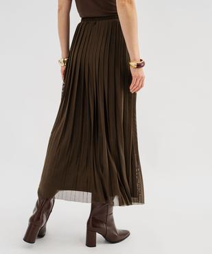 Jupe plissée en maille résille fluide femme vue3 - GEMO(FEMME PAP) - GEMO