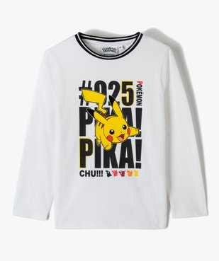 Tee-shirt garçon à manches longues imprimé XXL - Pokémon vue1 - POKEMON - GEMO