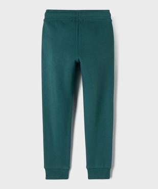 Pantalon de jogging molletonné avec ceinture ajustable garçon vue4 - GEMO 4G GARCON - GEMO