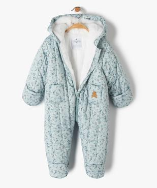 Combinaison pilote bébé fille matelassée avec moufles - LuluCastagnette vue3 - LULUCASTAGNETTE - GEMO