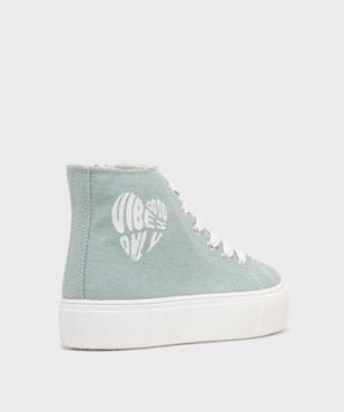 Baskets montantes en toile à semelle plateforme fille - Lovely Wings vue4 - LOVELY WINGS - GEMO