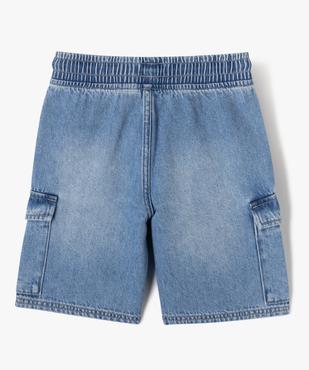 Bermuda en jean coupe Cargo Regular garçon vue4 - GEMO (ENFANT) - GEMO