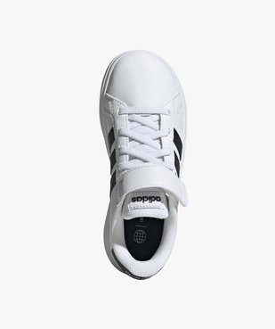 Baskets garçon à scratch et lacets élastiques avec bandes latérales contrastantes - Adidas vue5 - ADIDAS - GEMO