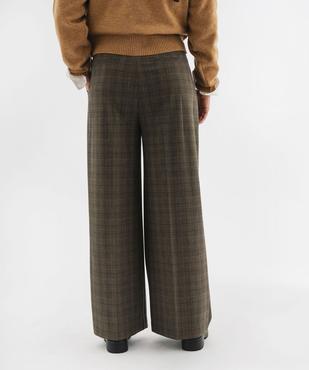 Pantalon large à motif tartan femme vue5 - GEMO(FEMME PAP) - GEMO