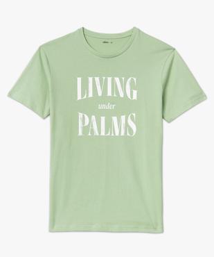 Tee-shirt manches courtes à message homme vue4 - GEMO 4G HOMME - GEMO