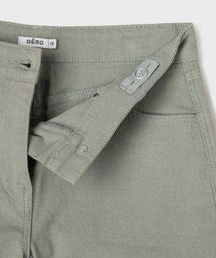 Short en denim avec revers cousus fille vue2 - GEMO (JUNIOR) - GEMO