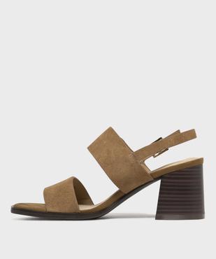 Sandales à talon avec bride arrière femme - LuluCastagnette vue3 - LULUCASTAGNETTE - GEMO