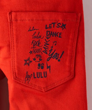 Pantalon garçon en toile avec ceinture – LuluCastagnette vue4 - LULUCASTAGNETTE - GEMO