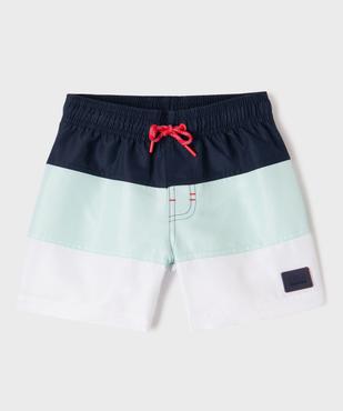 Short de surf tricolore garçon - LuluCastagnette vue1 - LULUCASTAGNETTE - GEMO