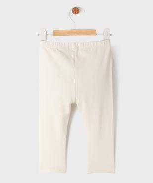 Legging uni en maille résistante bébé fille vue3 - GEMO(BEBE DEBT) - GEMO