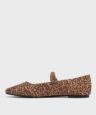 Ballerines en suédine à bout carré et bride femme - Follow Me vue4 - FOLLOW ME - GEMO