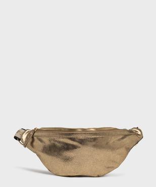 Sac banane en matière métallisée avec bandoulière pailletée femme vue1 - GEMO (ACCESS) - GEMO
