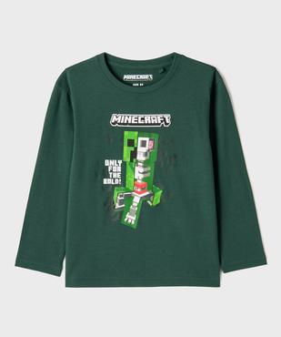 Tee-shirt manches longues avec motif sur l’avant garçon - Minecraft vue1 - MINECRAFT - GEMO