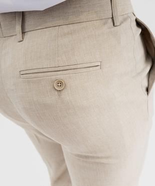 Pantalon de costume ajusté homme vue5 - GEMO (HOMME) - GEMO
