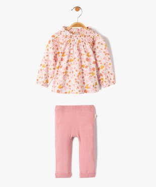 Ensemble bébé 2 pièces : tunique + pantalon en tricot - LuluCastagnette vue1 - LULUCASTAGNETTE - GEMO