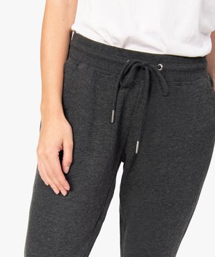 Pantalon de jogging femme en jersey molletonné vue2 - GEMO(FEMME PAP) - GEMO