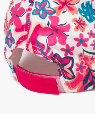 Casquette à motifs fleurs exotiques fille vue3 - GEMO 4G FILLE - GEMO